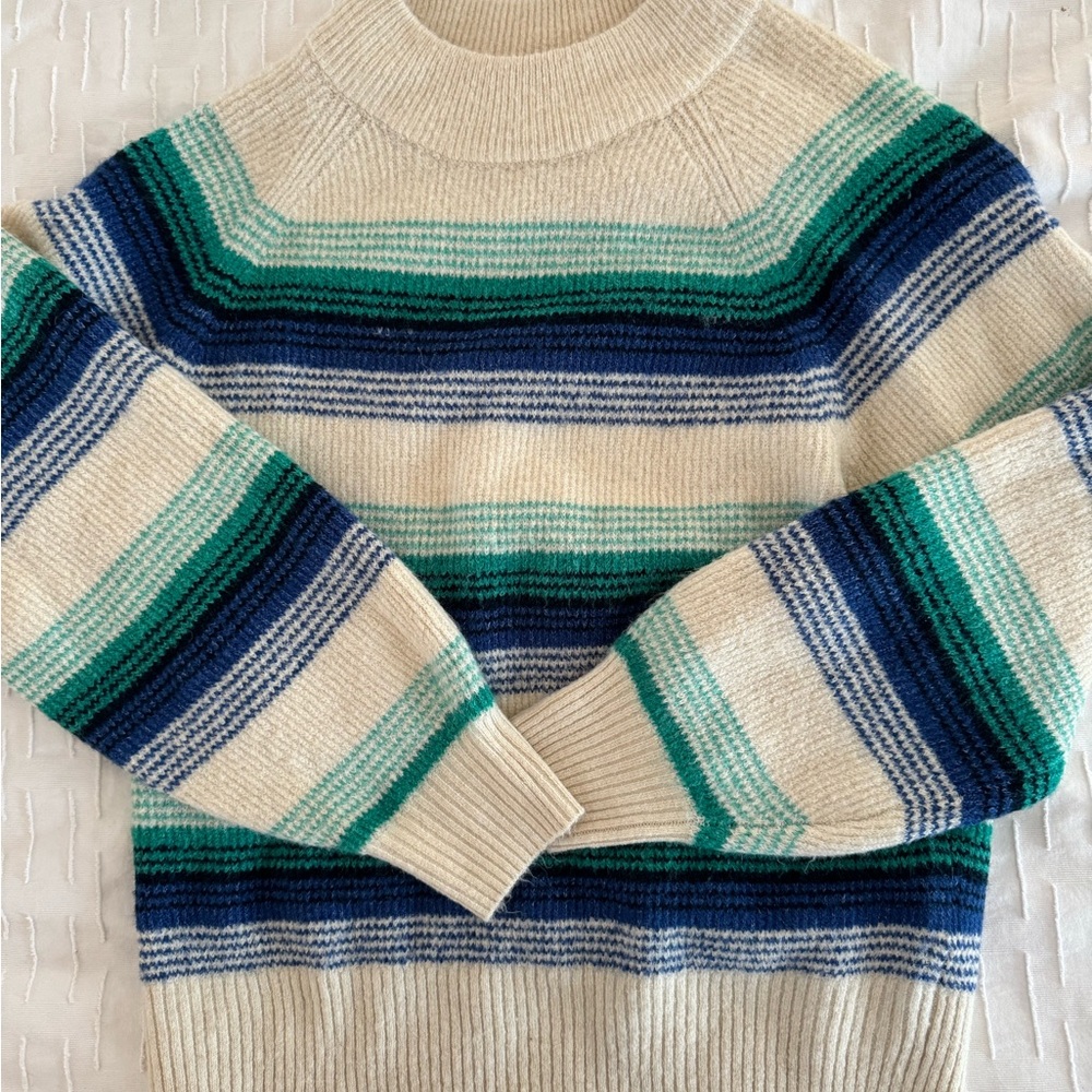 Striped GAP Knit Sweater in Blue and Green